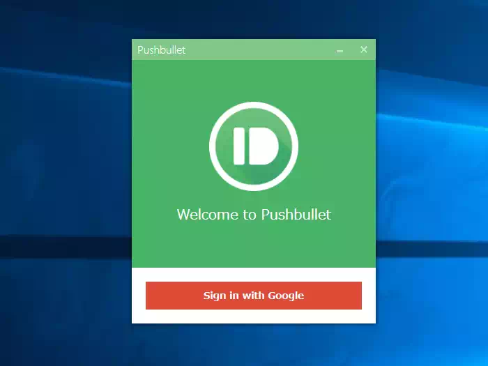 Pushbullet Windowsアプリ
