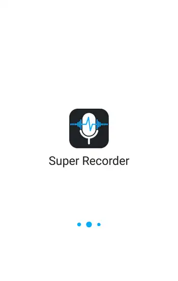 Super Recorder 起動画面